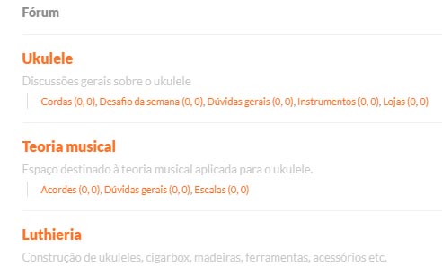 Fórum de ukulele Brasil
